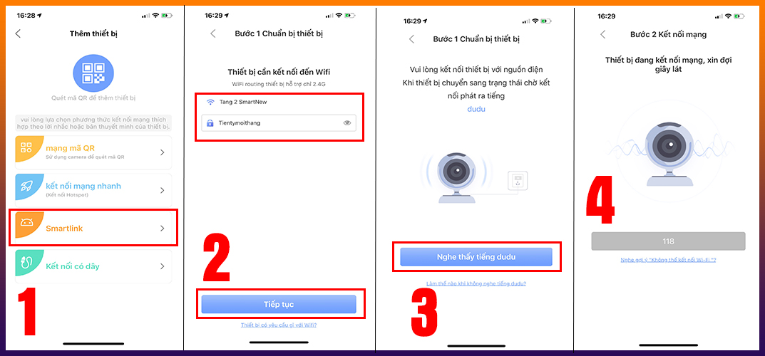 Cài đặt camera wifi trên điện thoại